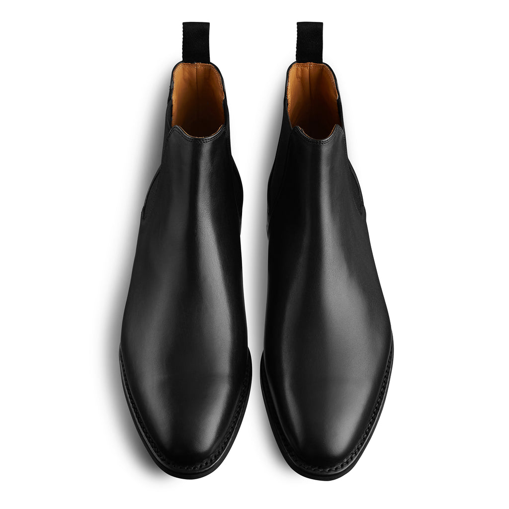 Bottines chelsea de luxe noir pour homme en vente chez Loding 