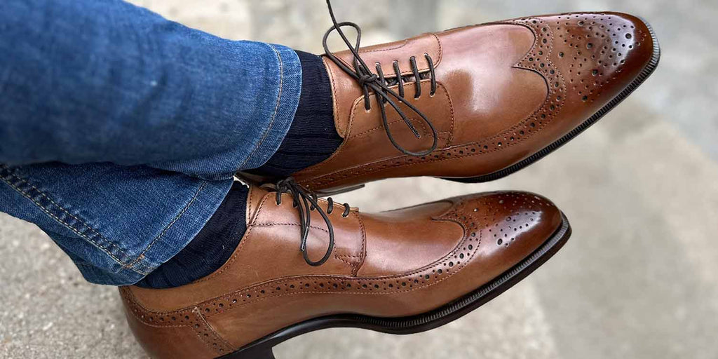 Chaussures brogue à bout golf pour homme