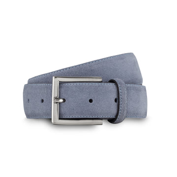 swatche, Homme ceinture veau velours, daim bleu ciel