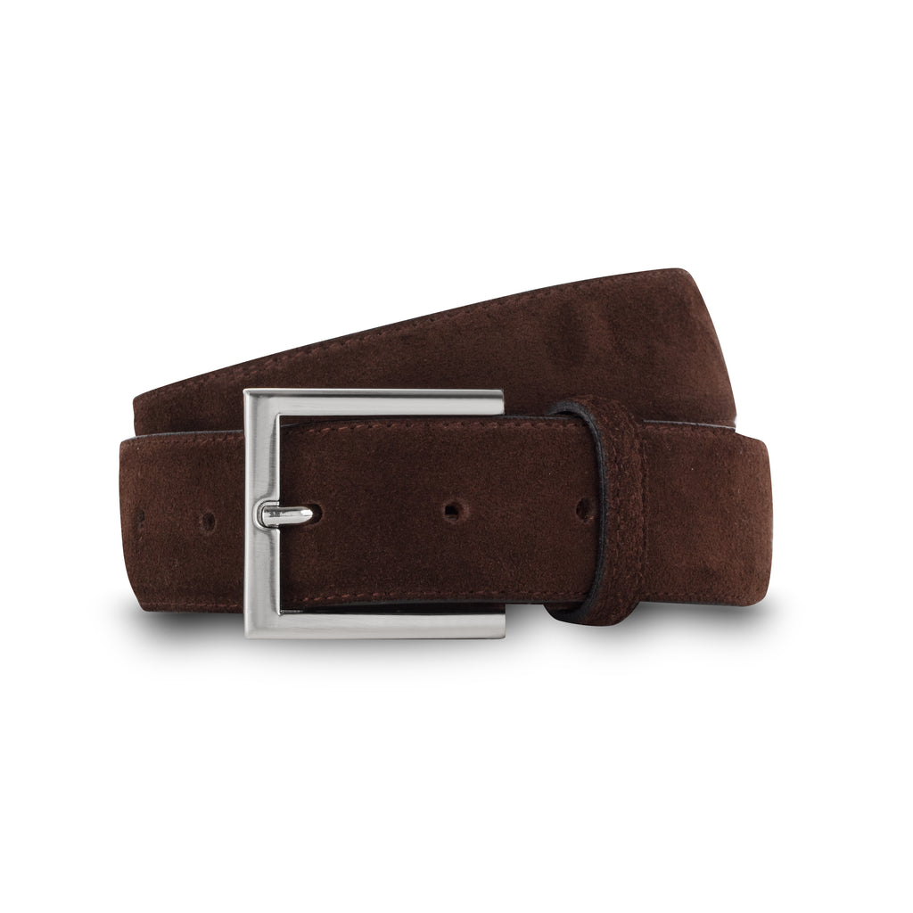 swatche, Ceinture en daim marron pour hommes Loding 