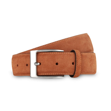 swatche, ceinture Veau velours, daim orange pour homme Loding