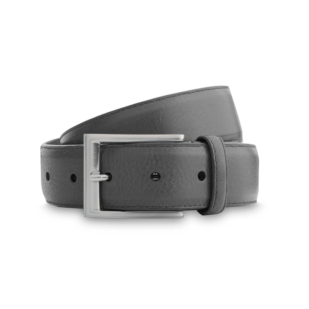 swatche, Ceinture homme en cuir grainé gris