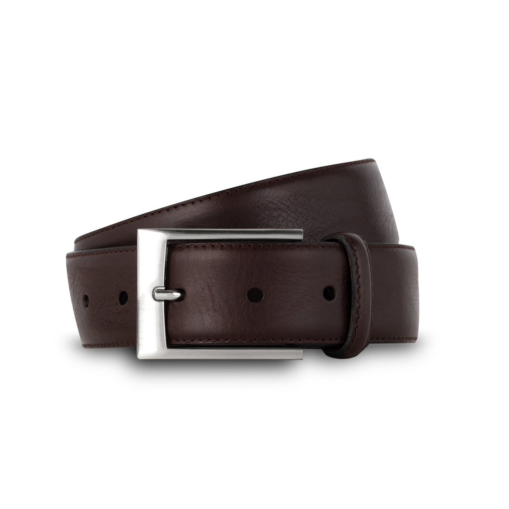 swatche, ceinture grainé marron en cuir homme marque Loding 