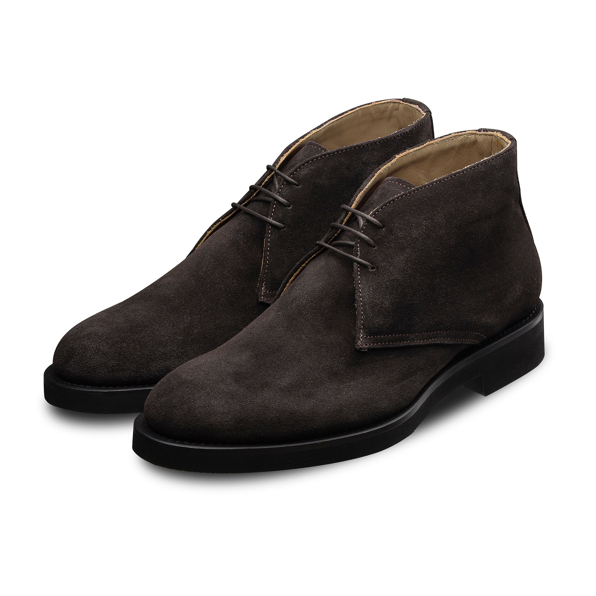Brown suede chukka boots made in Italy: LodinG quality LodinG