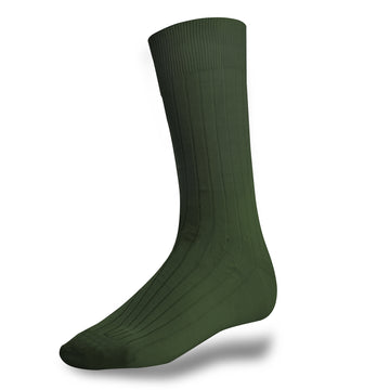 swatche, chaussettes vert kaki en coton fil d'Ecosse