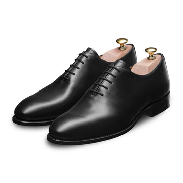 Black one-cut Oxford Shoes - LodinG