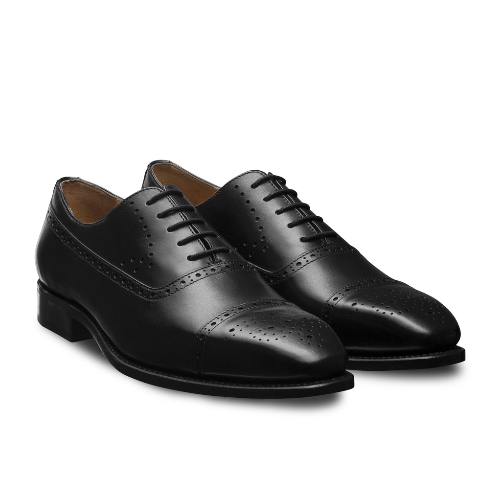 Richelieu Brogue noir type Balmoral