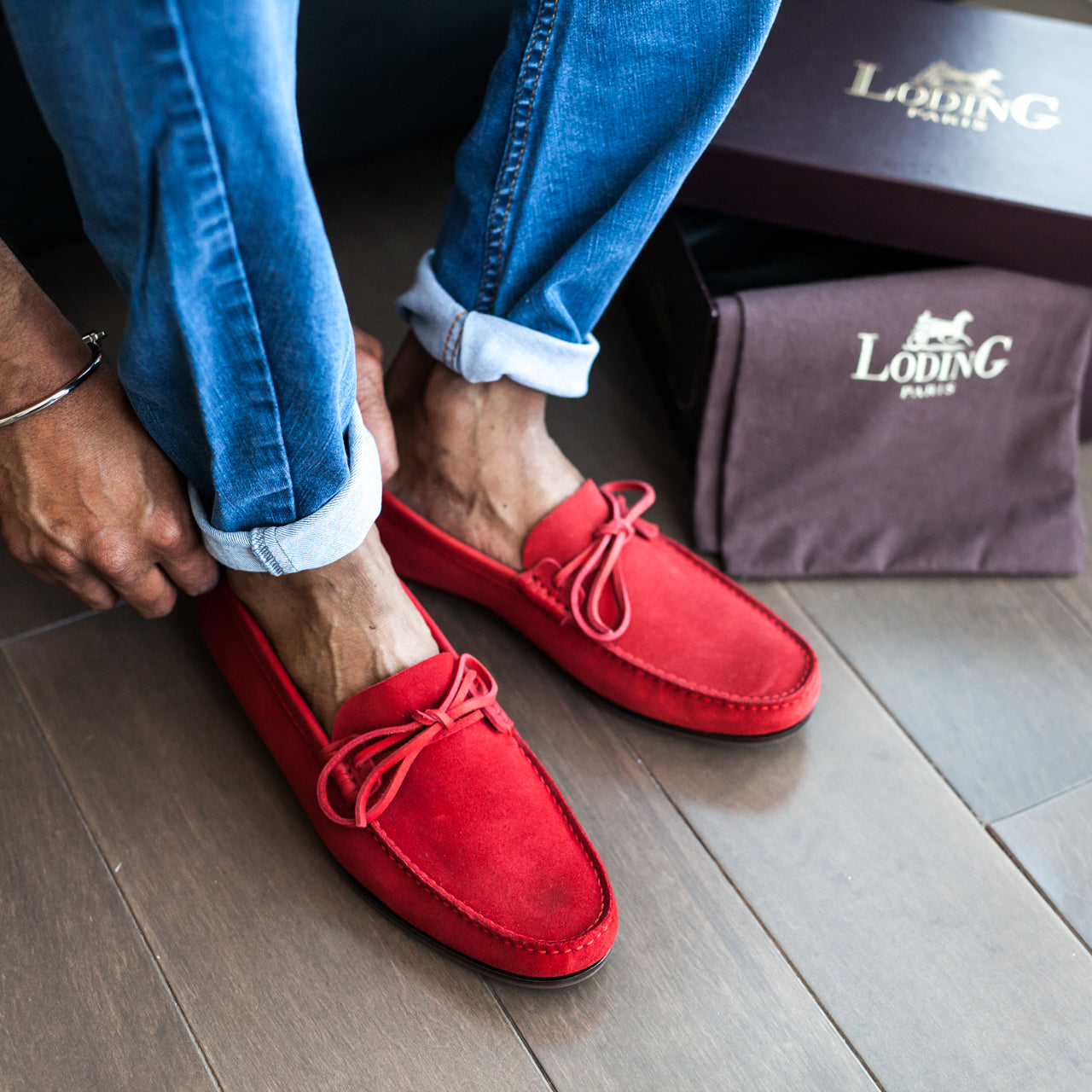 Moccasin in calfskin or suede Summer moccasin LodinG