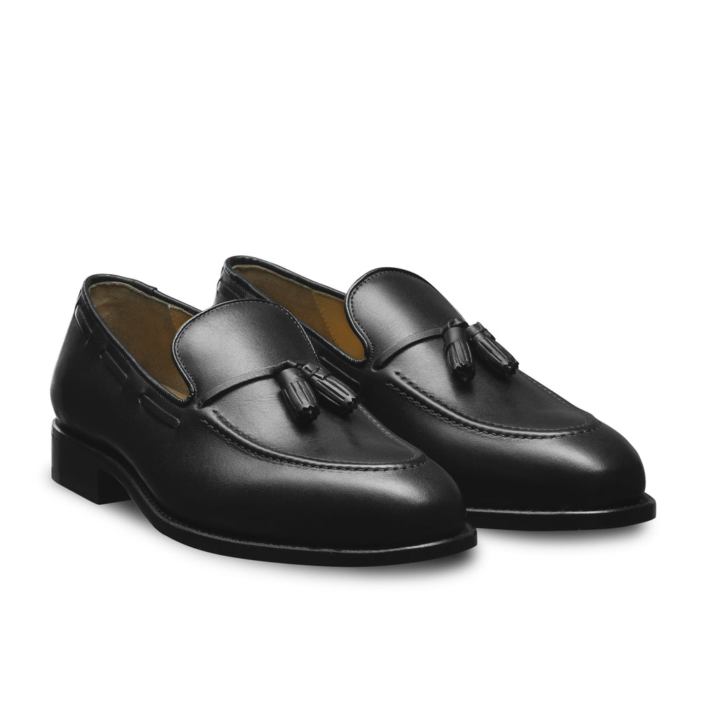 Mocassin noir à pampilles pour homme 1463 Allan