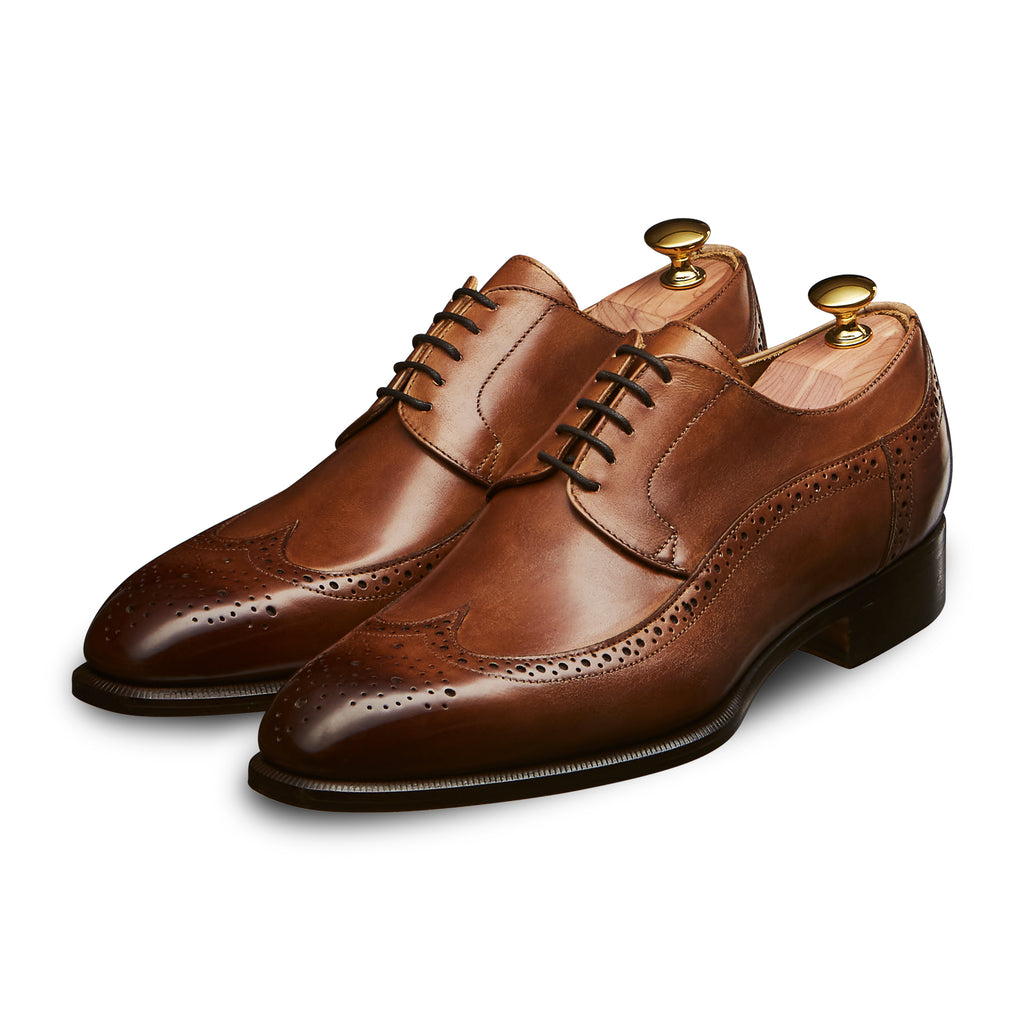 Derby Brogue à bout golf Made in Italy