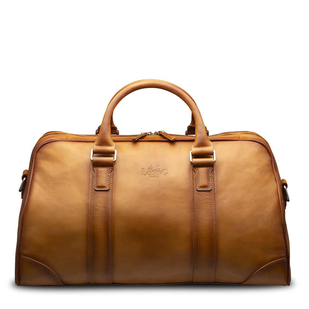 swatche, Sac week-end de voyage en cuir camel