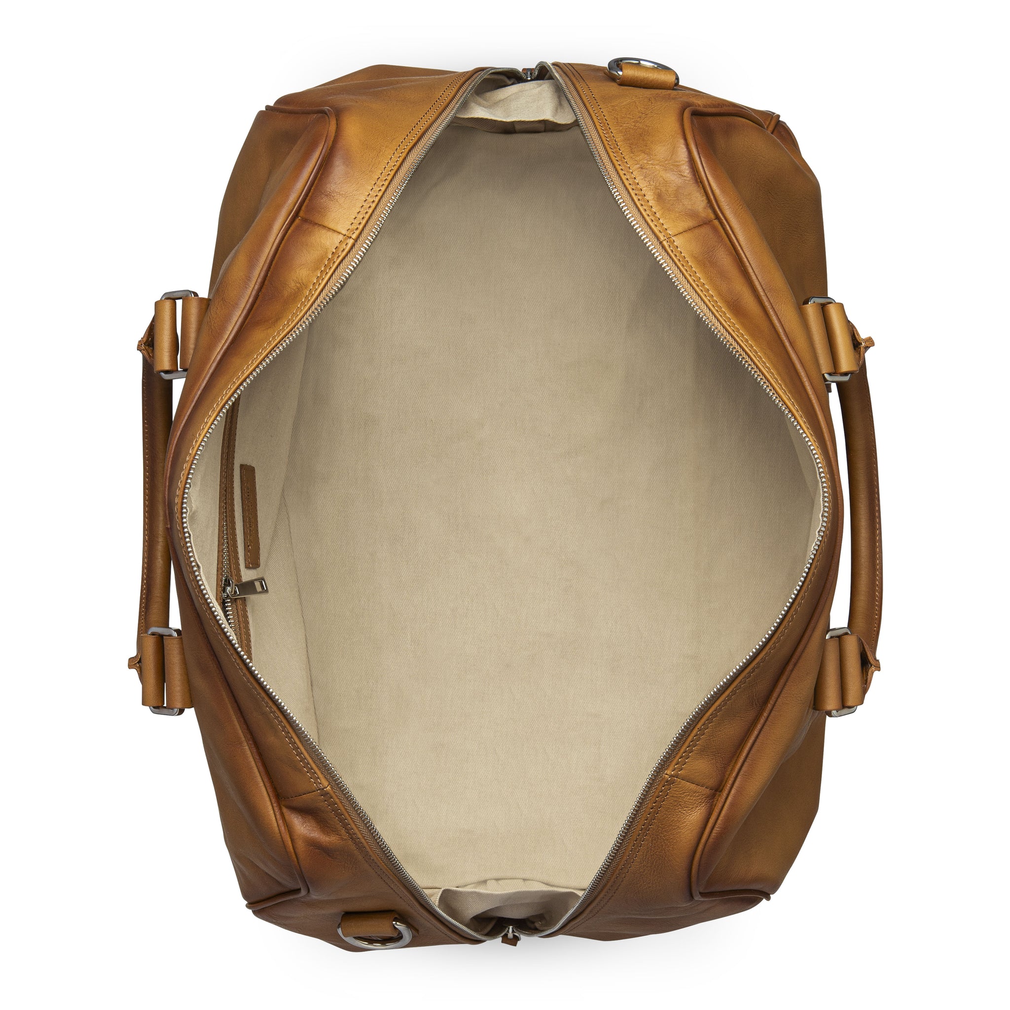 Camel leather duffle bag best sale