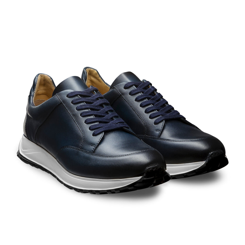 Sneakers patinés bleus pour homme