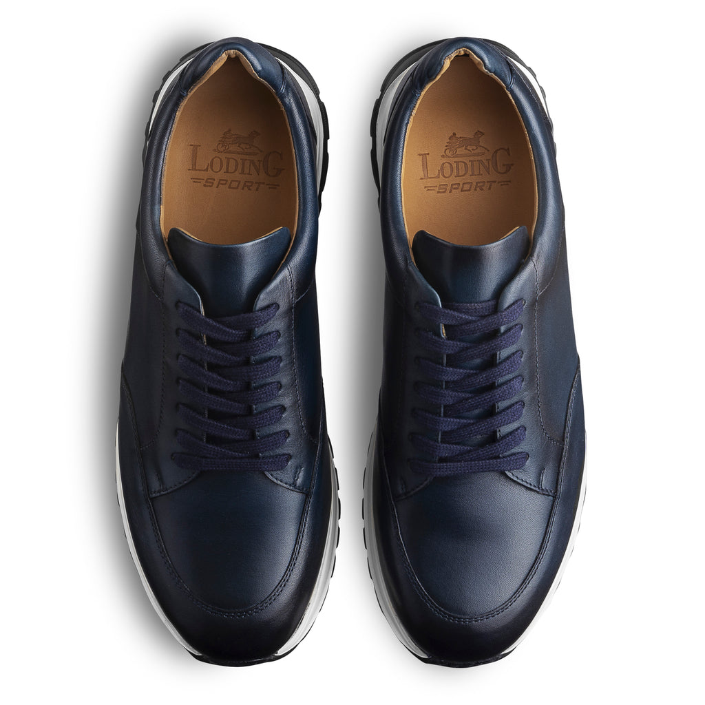 Sneakers patinés bleus pour homme