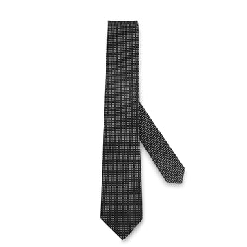 swatche, Cravate à pois en pure soie noir pois blanc, Loding