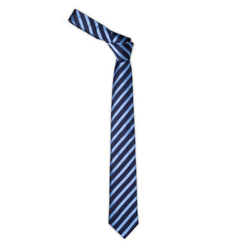 swatche, Cravate club pure soie marine et bleu