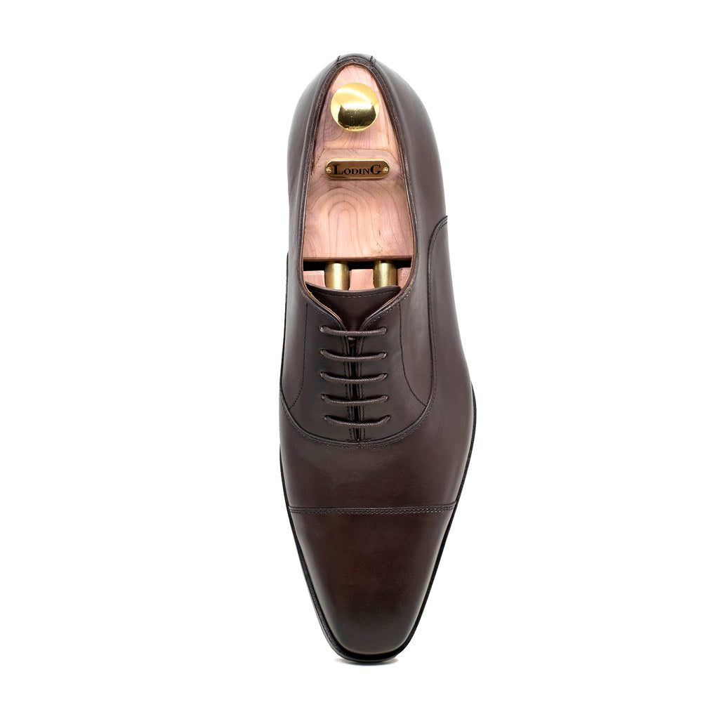 Chaussure marron richelieu en cuir pour hommes Loding