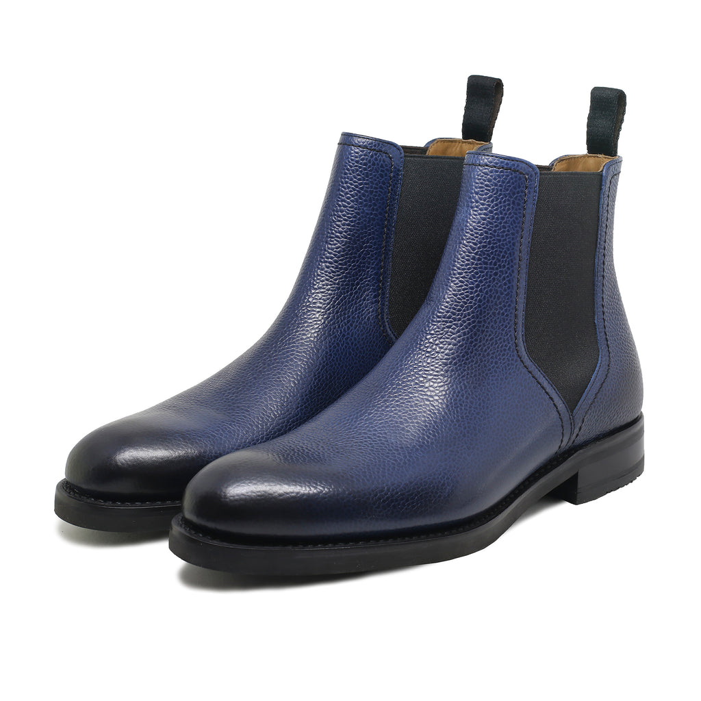 swatche, Bottines Chelsea cousu Goodyear en cuir grainé de veau pleine fleur