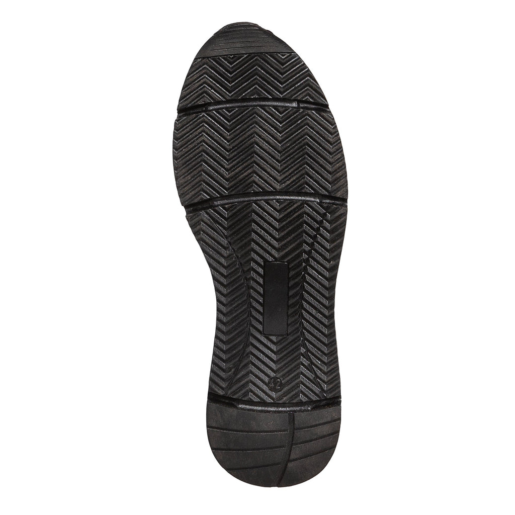 Basket marron en cuir, finition patinée Loding pour hommes