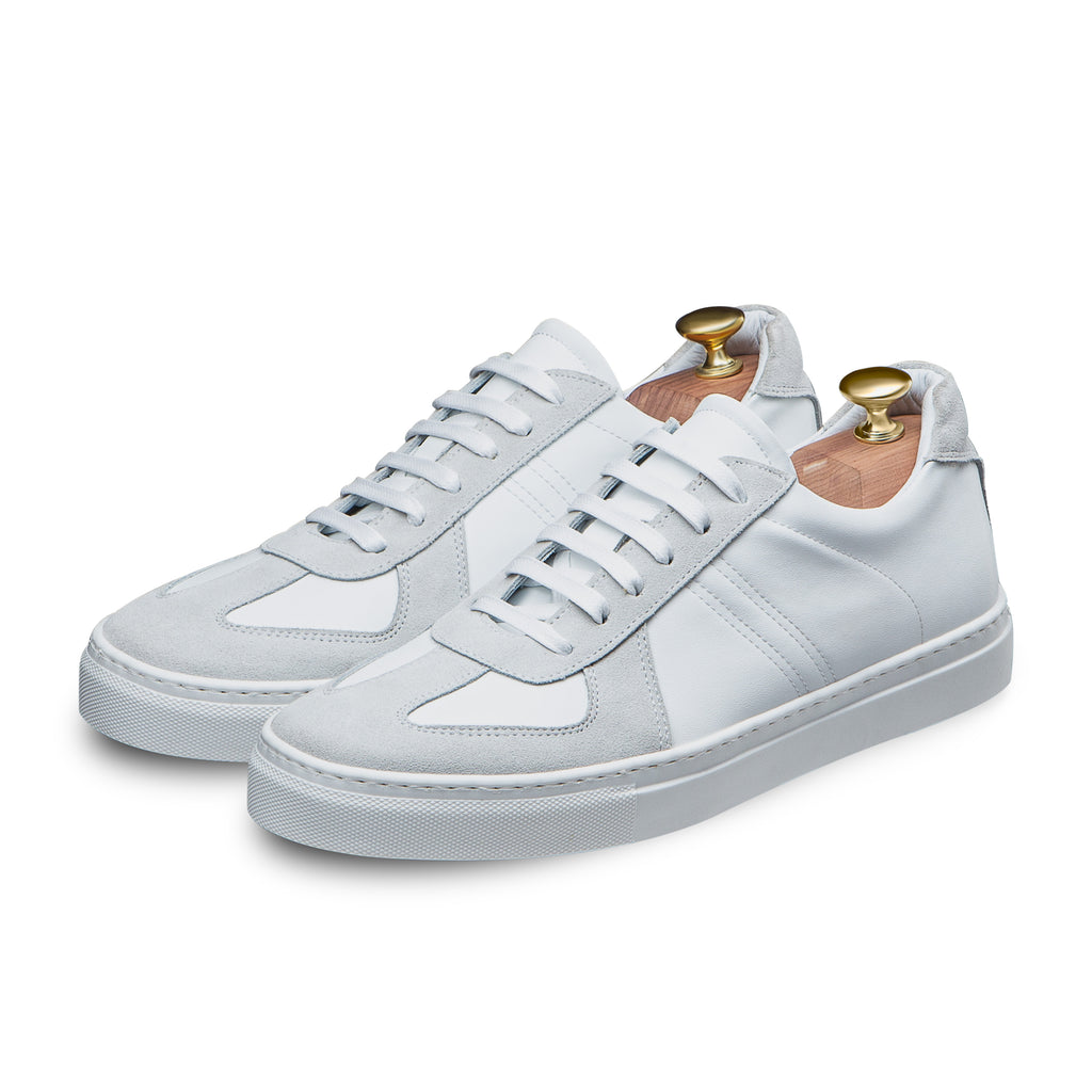 swatche, Sneakers GAT en cuir, chaussure blanche, grise  Loding pour hommes 