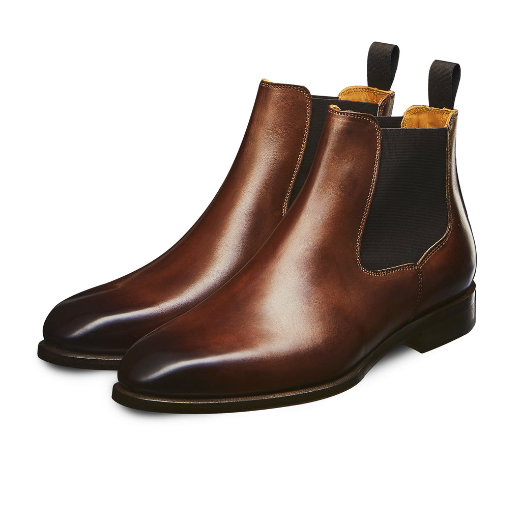 swatche, Bottines Chelsea en cuir de veau pleine fleur