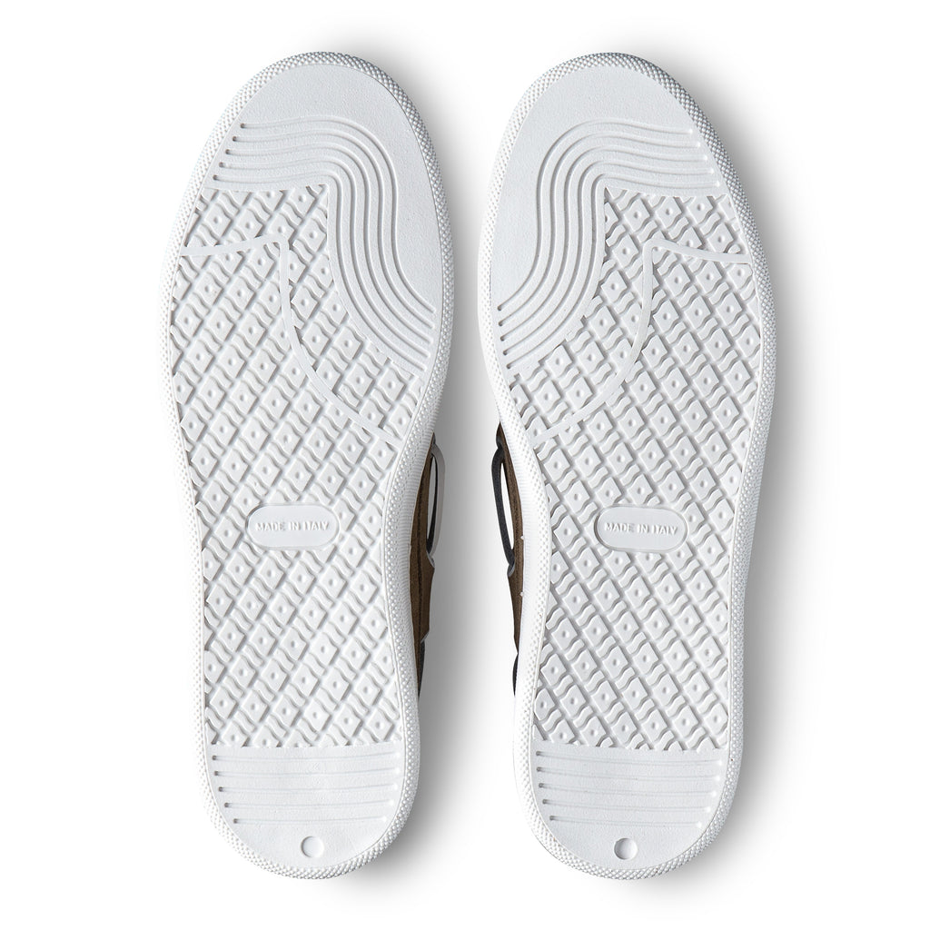 Chaussures bâteau daim kaki