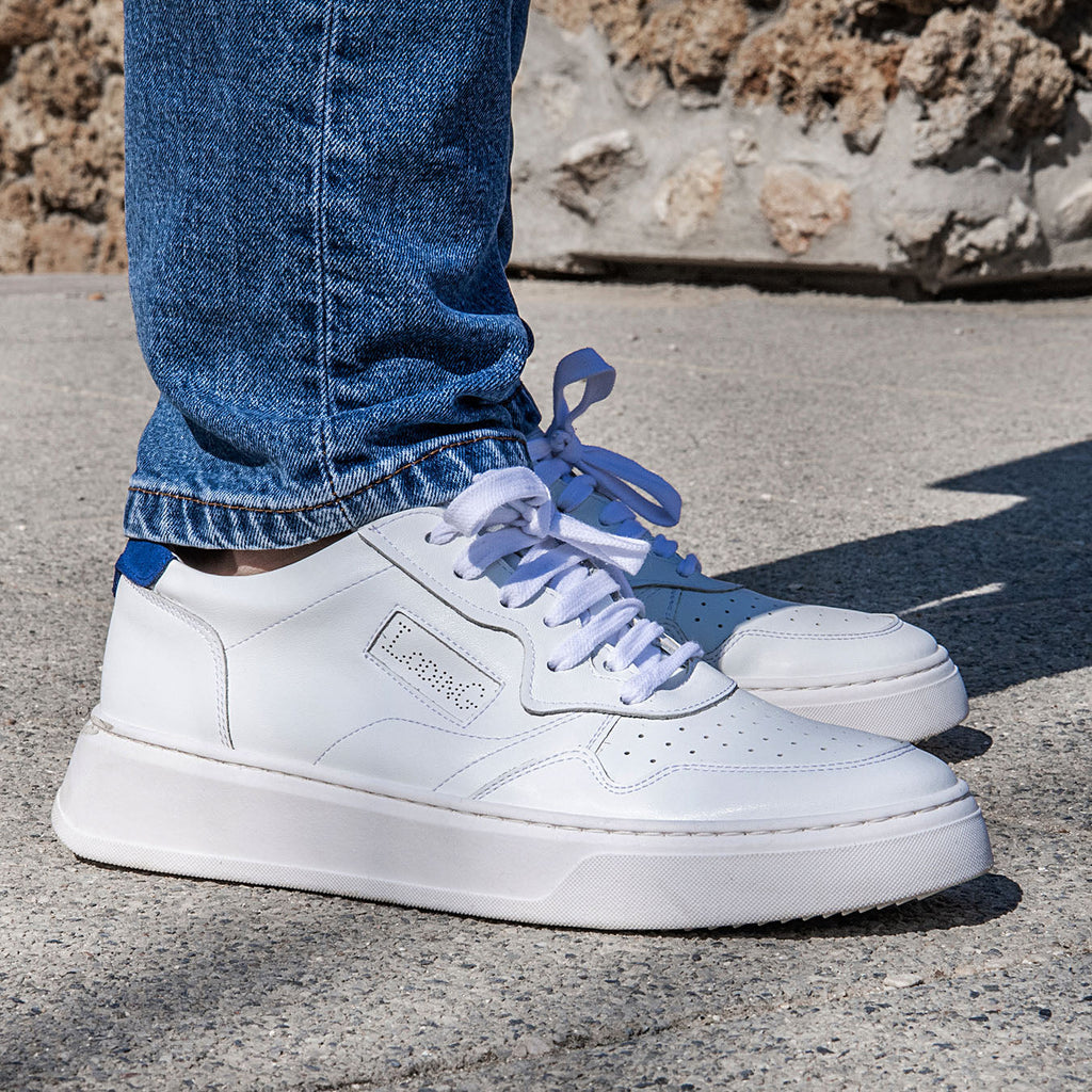 Chaussure cuir blanc online homme