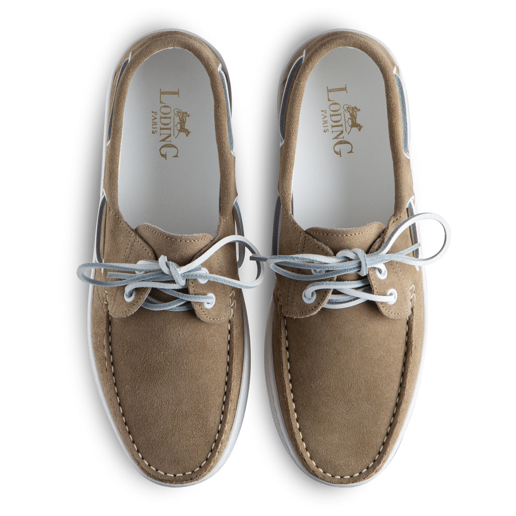 Chaussures bâteau veau velours ou suede