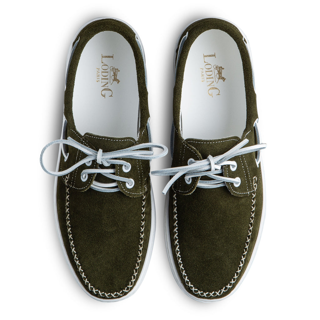 Chaussures bâteau veau velours ou suede Loding 