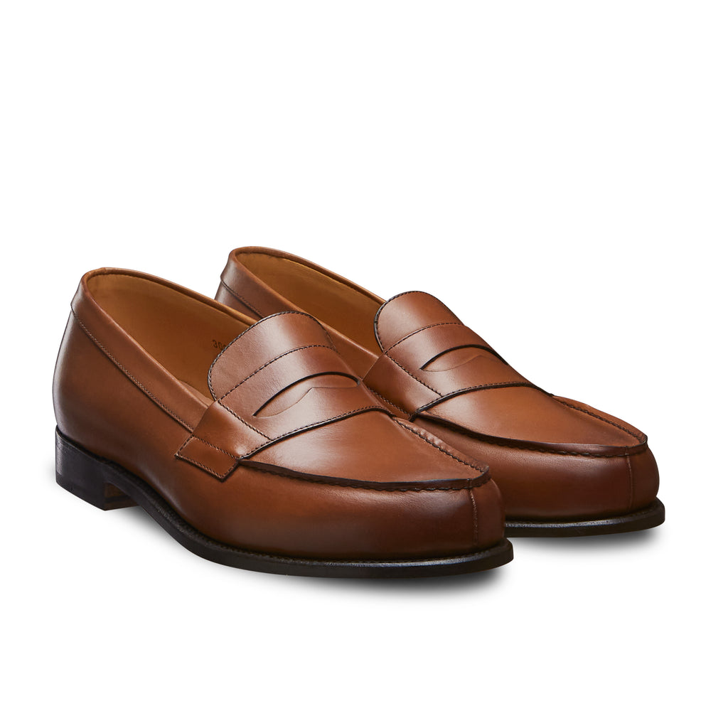 Paire de mocassin en cuir armagnac pour hommes 