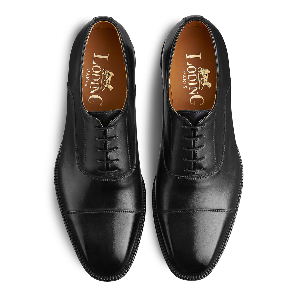 Chaussure richelieu homme en cuir, semelle gomme 