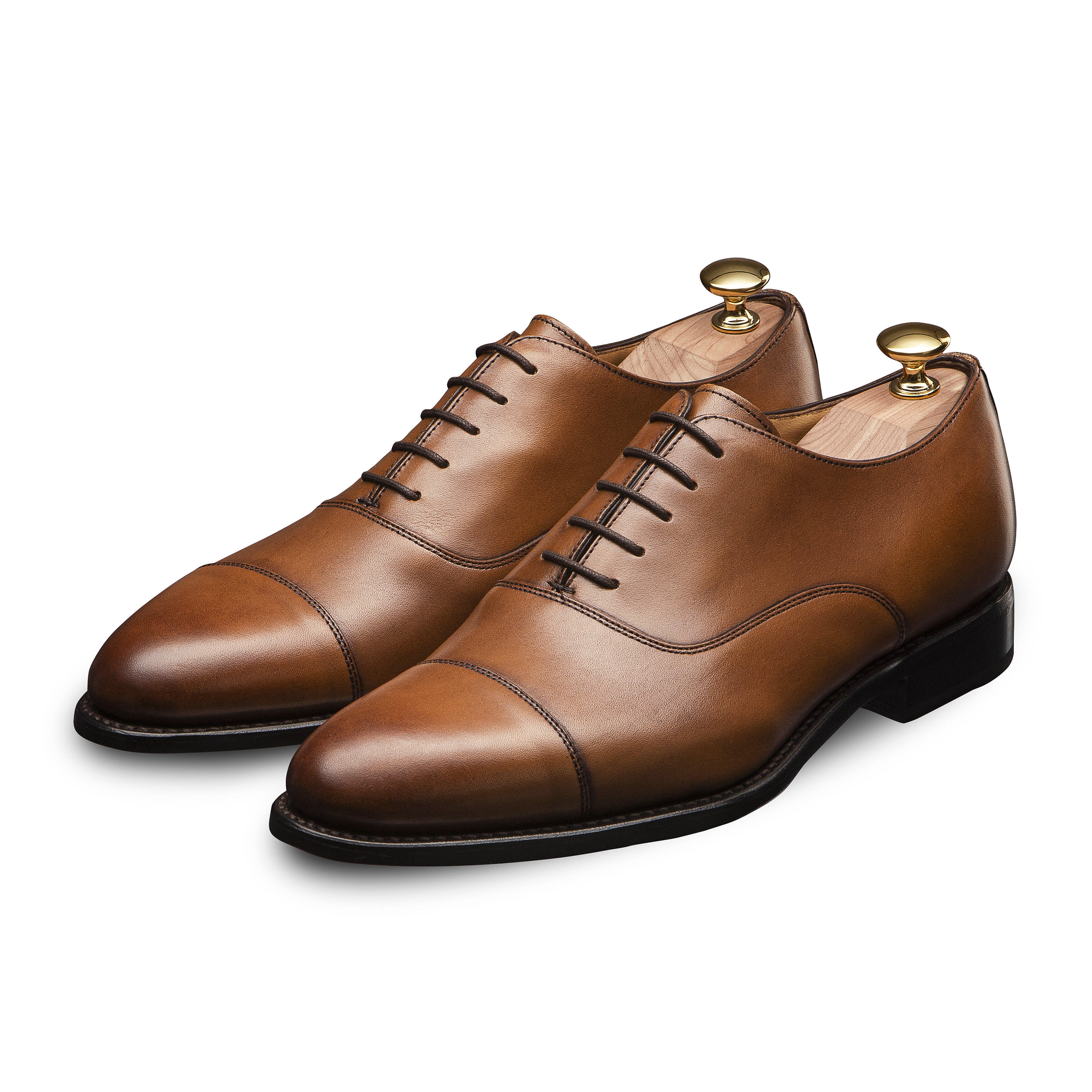 Oxford with straight toe cap Nevisa 351 armagnac