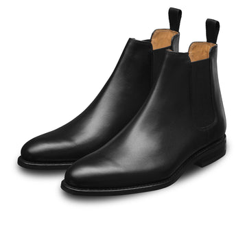 swatche, Chelsea boots homme, Bottines, couleur  noire, en cuir, chaussures Loding 