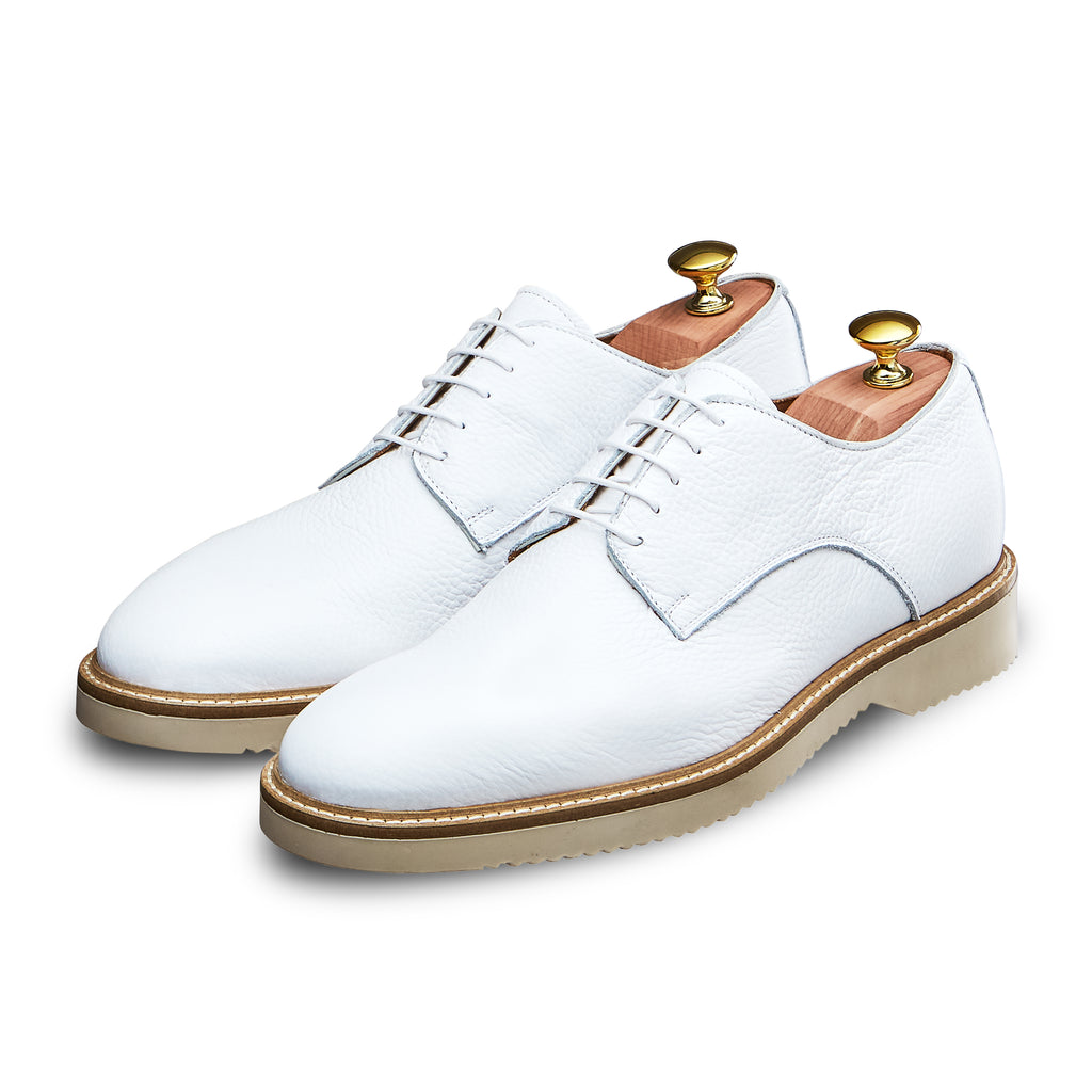 swatche, Chaussures blanches en cuir pour homme