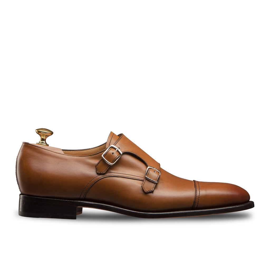 Boucles chaussure en cuir armagnac homme