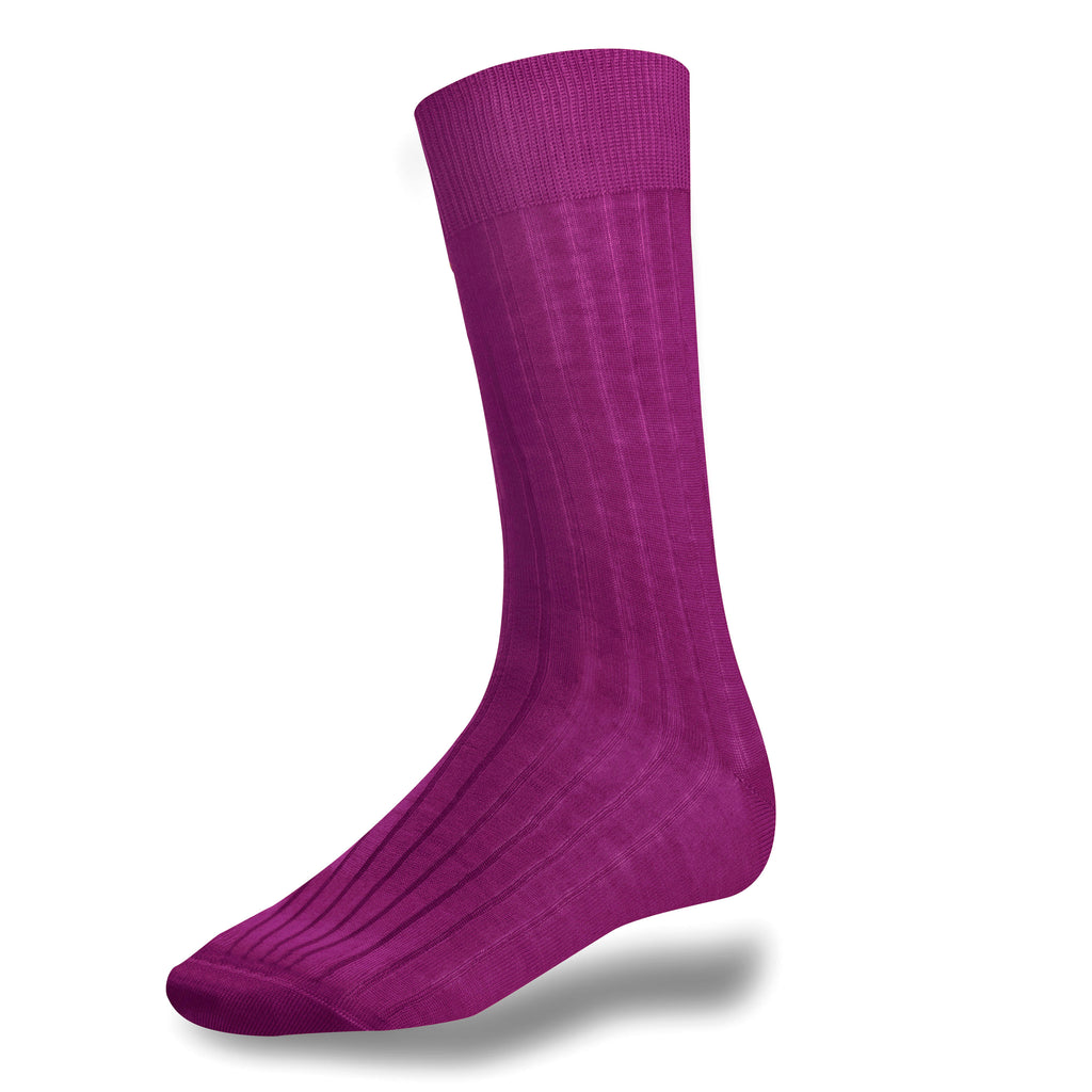 swatche, Chaussettes rose fushia en coton fil d'Ecosse