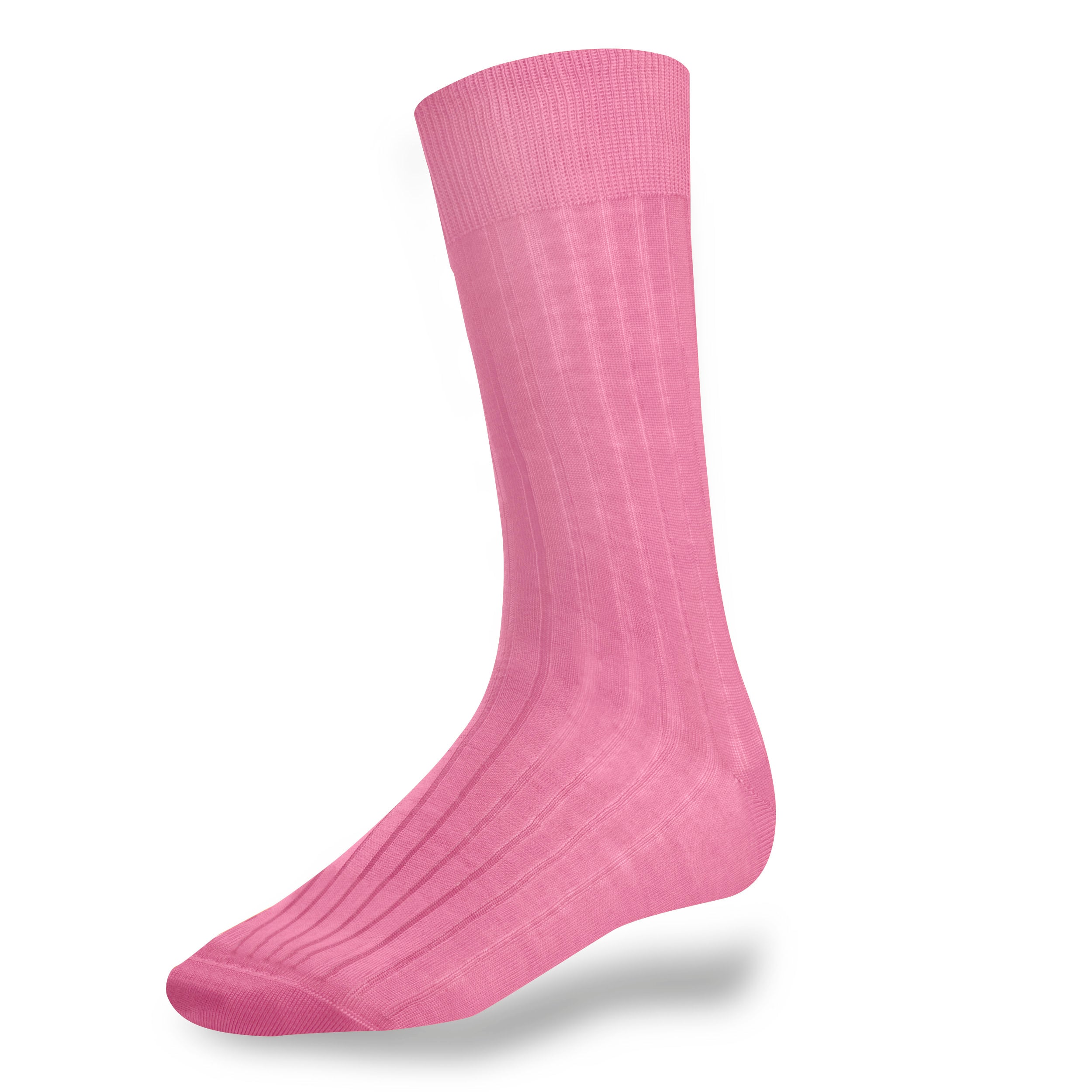 Chaussettes homme fil d'Ecosse 100% coton rose et indigo