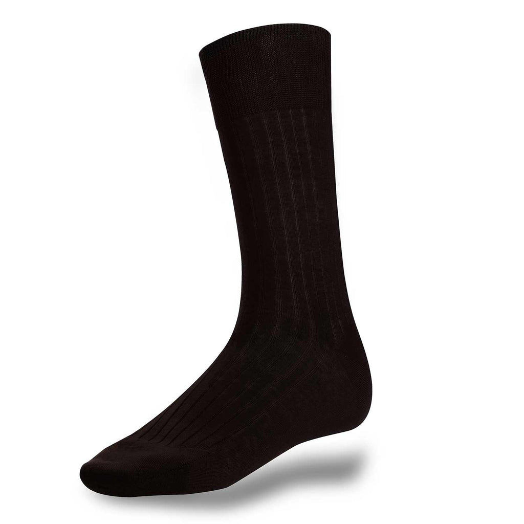 swatche, Chaussettes marron pour homme coton fil d'Ecosse 