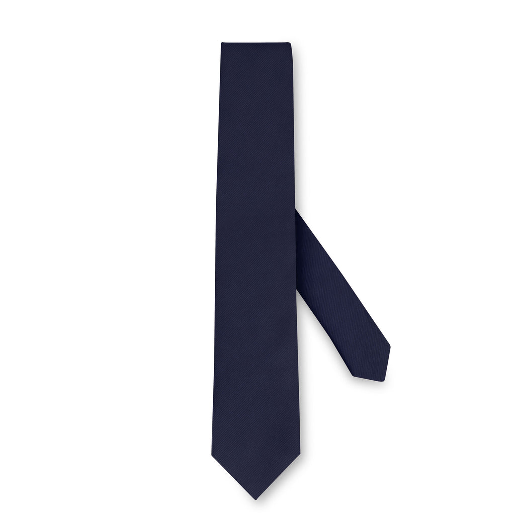 swatche, Cravate  bleu marine Loding en pure soie en twill