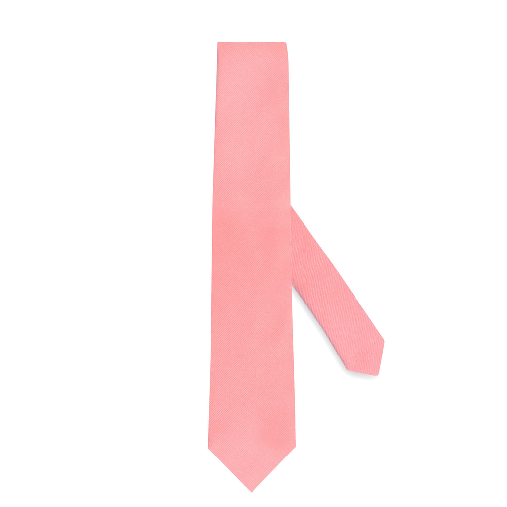 swatche, Cravate en pure soie en twill rose