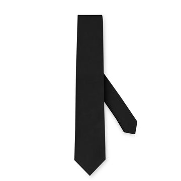 swatche, Pour hommes, cravate noire de la marque Loding, conçue en pure soie twill 