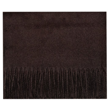 swatche, Echarpe unie pour hommes en pure laine marron