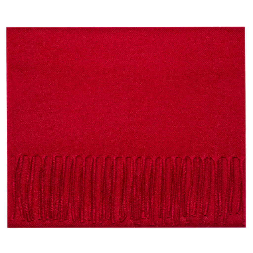 swatche, Echarpe unie en pure laine rouge
